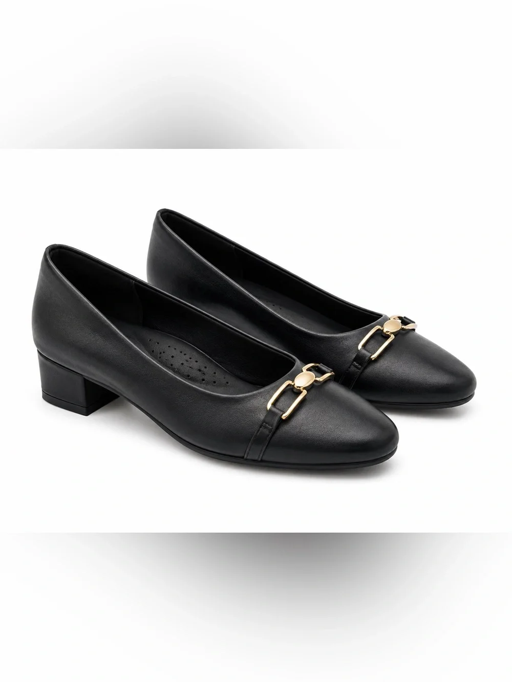 Trotters Dakota Black Low‎ Heel Pumps Womens Size 9 Comfort Dress Shoes